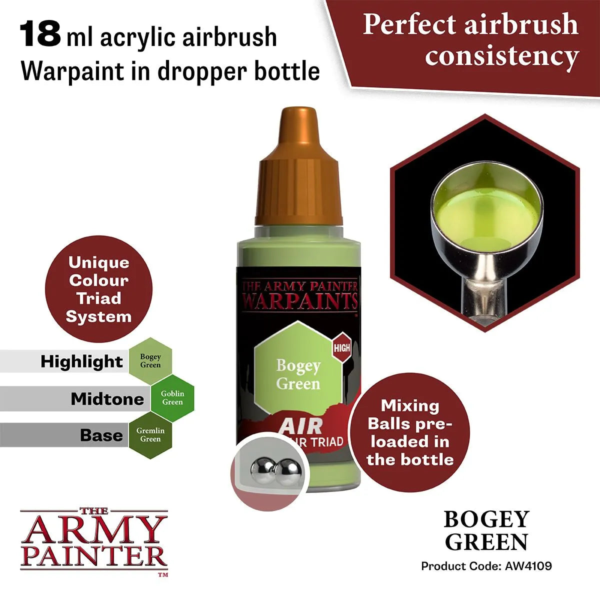 Air Warpaint Bogey Green (45)-The Army Painter-Radaddel