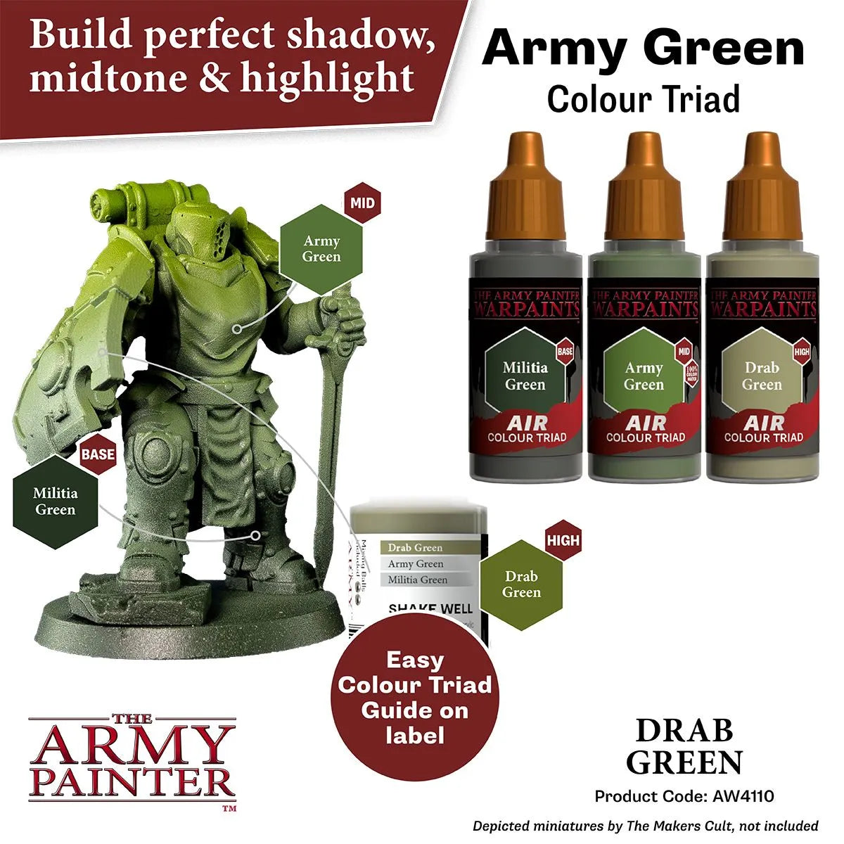 Air Warpaint Drab Green (39)-The Army Painter-Radaddel