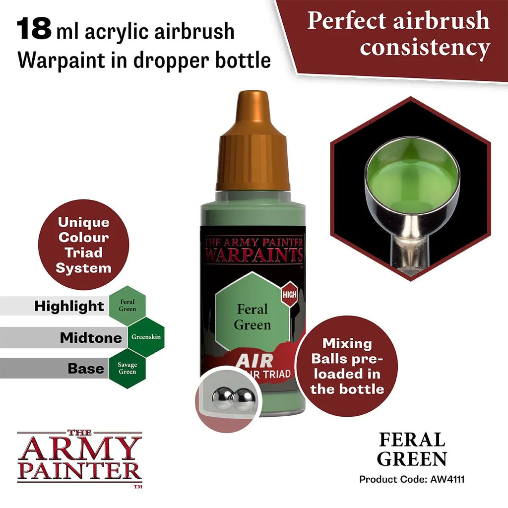 Air Warpaint Feral Green (42)-The Army Painter-Radaddel