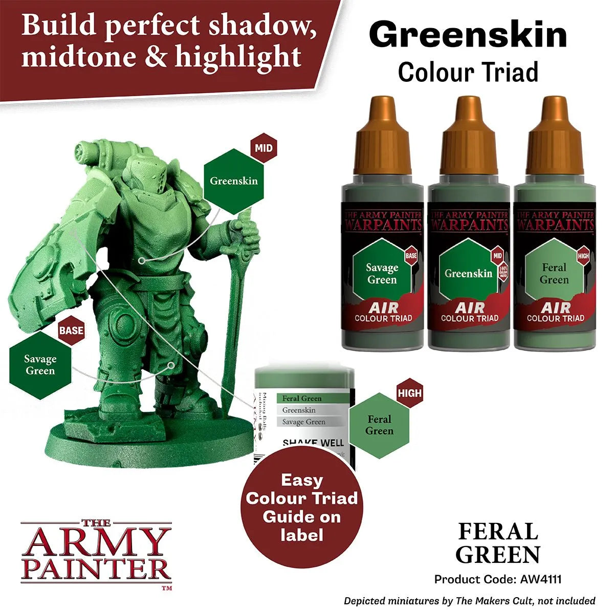 Air Warpaint Feral Green (42)-The Army Painter-Radaddel