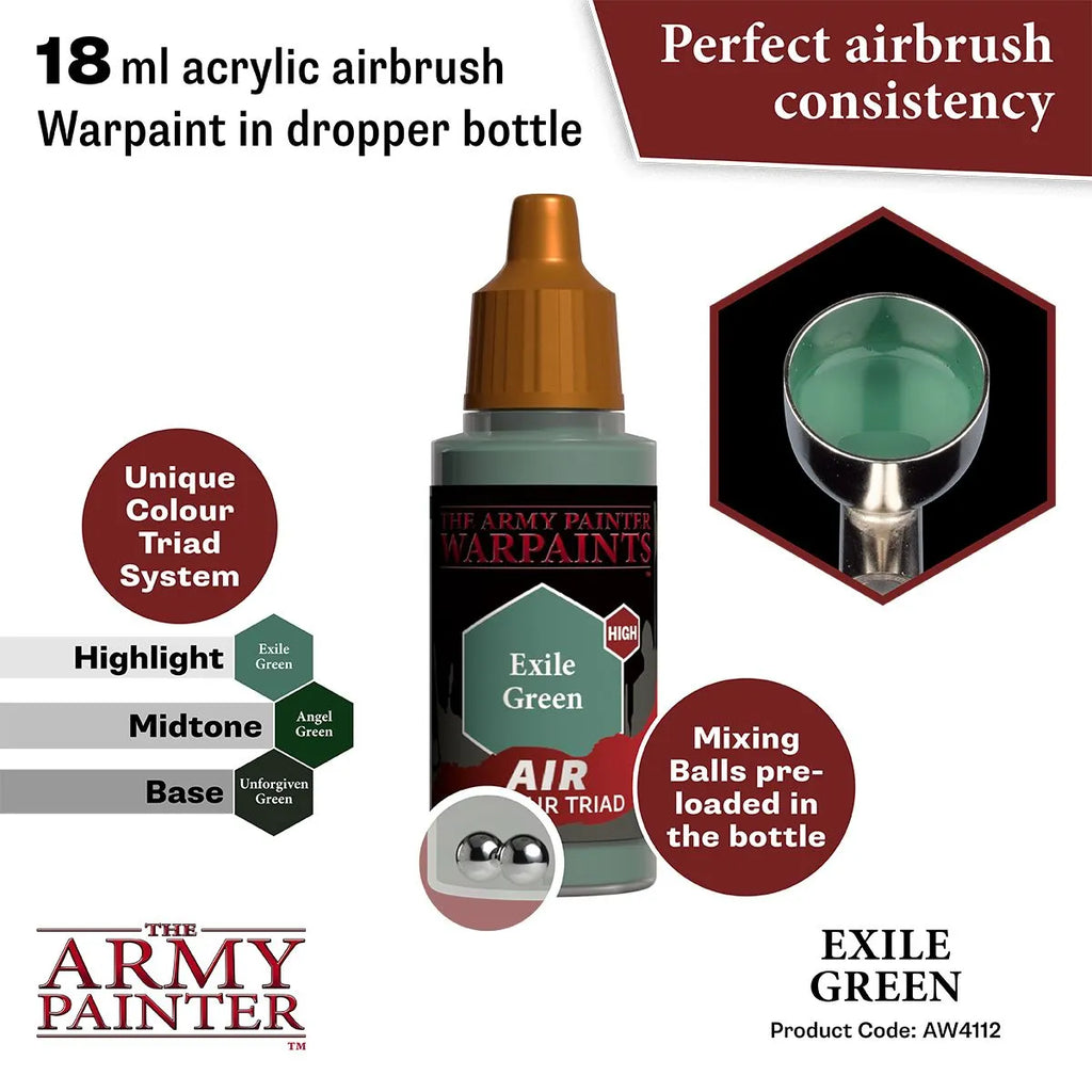 Air Warpaint Exile Green (21)-The Army Painter-Radaddel