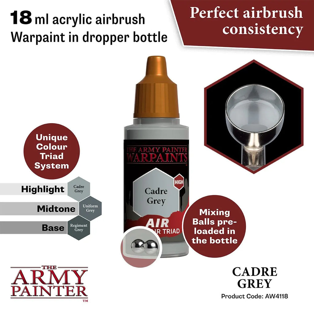 Air Warpaint Cadre Grey (06)-The Army Painter-Radaddel