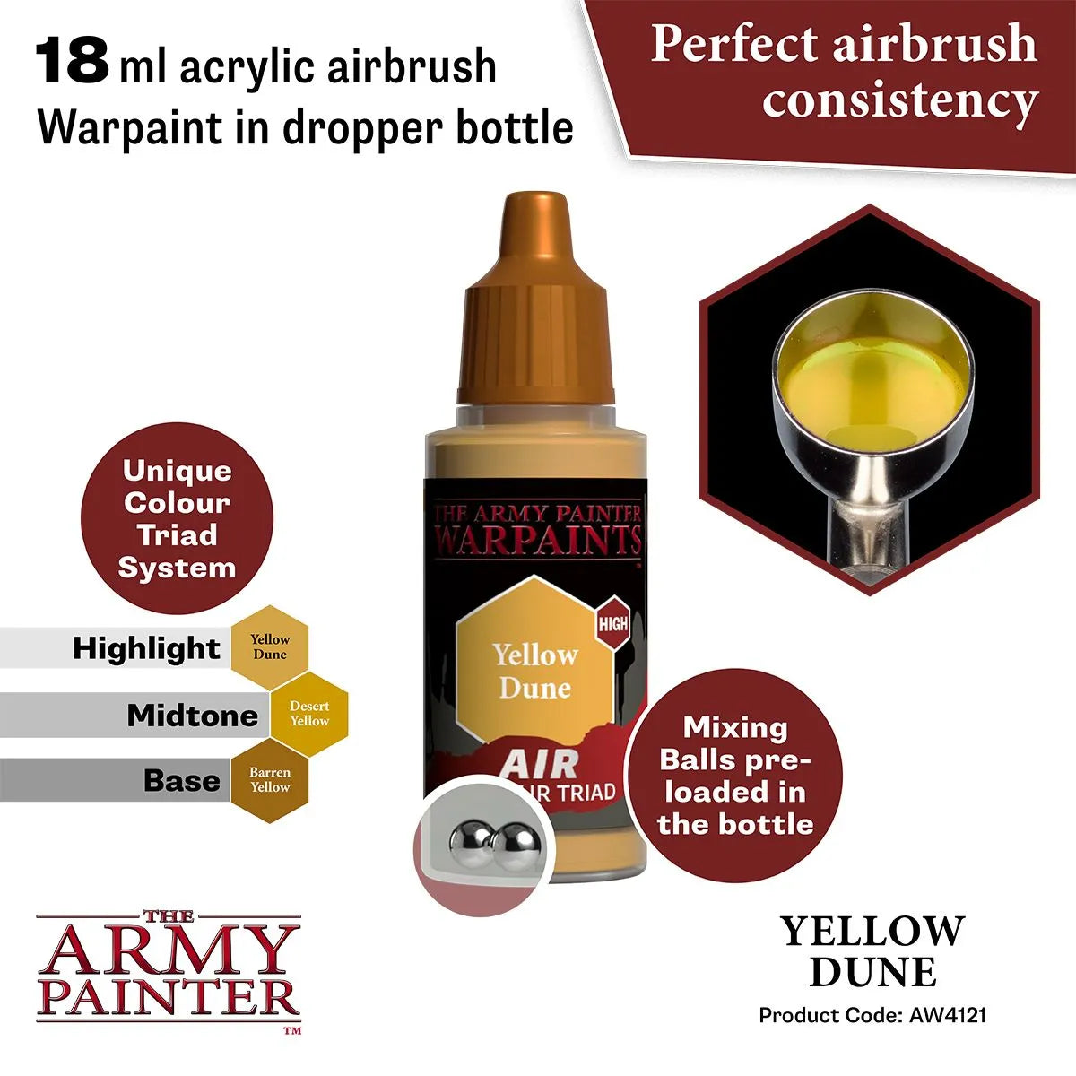 Air Warpaint Yellow Dune (72)-The Army Painter-Radaddel