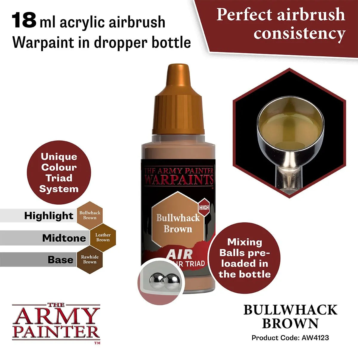 Air Warpaint Bullwhack Brown (87)-The Army Painter-Radaddel