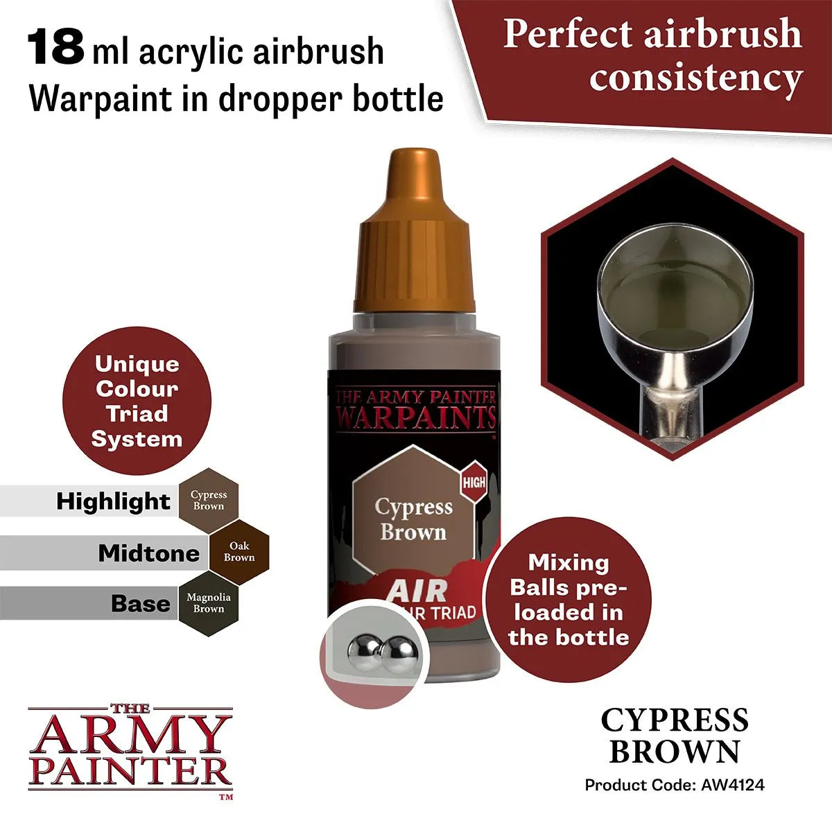 Air Warpaint Cypress Brown (84)-The Army Painter-Radaddel