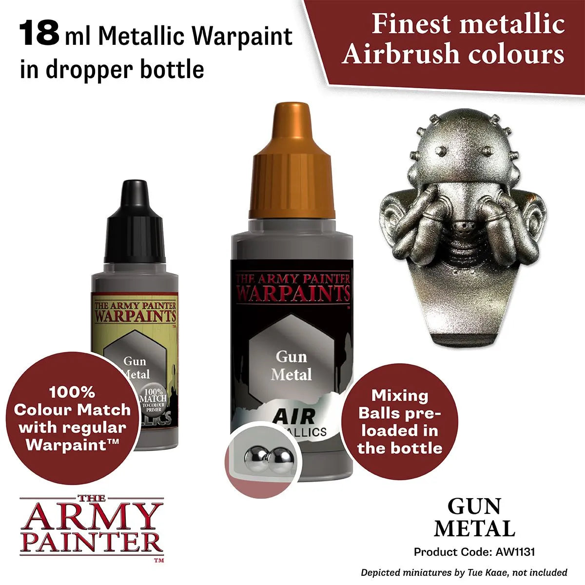 Air Warpaint Gun Metal (123)-The Army Painter-Radaddel