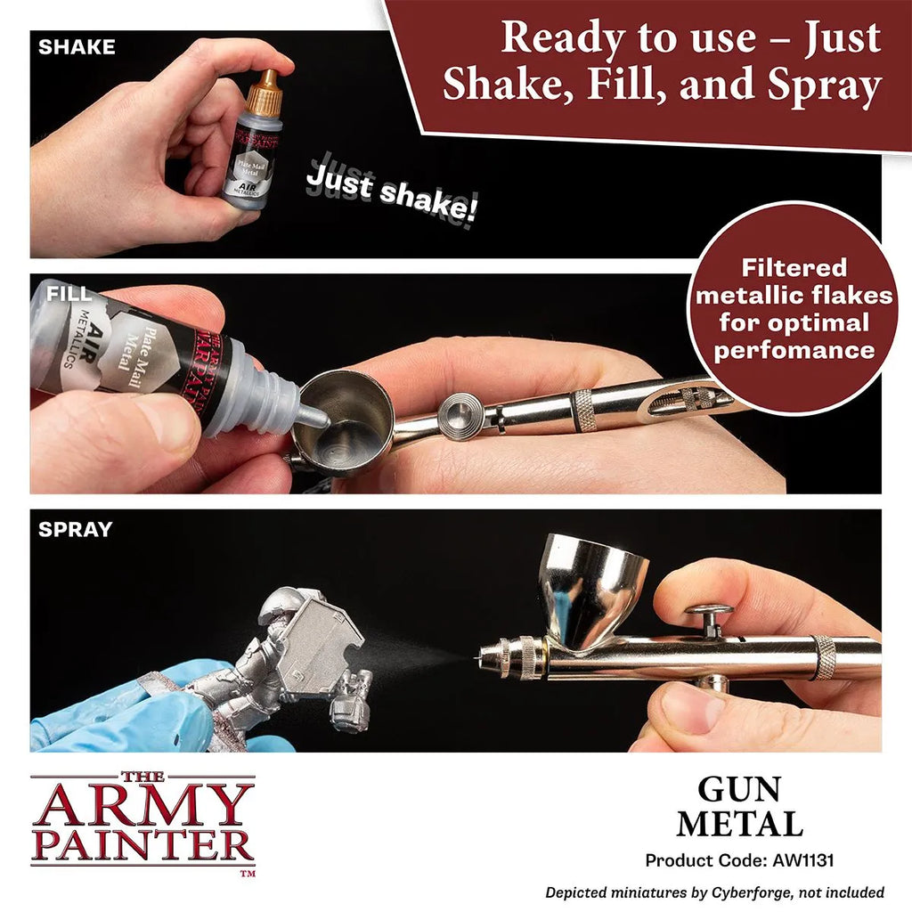 Air Warpaint Gun Metal (123)-The Army Painter-Radaddel