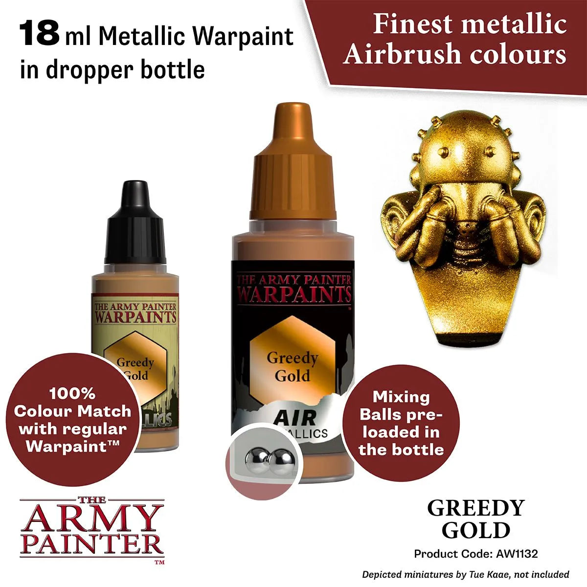 Air Warpaint Greedy Gold (121)-The Army Painter-Radaddel