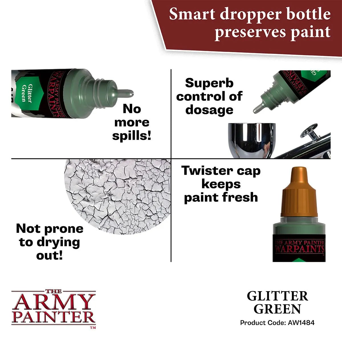 Air Warpaint Glitter Green (113)-The Army Painter-Radaddel