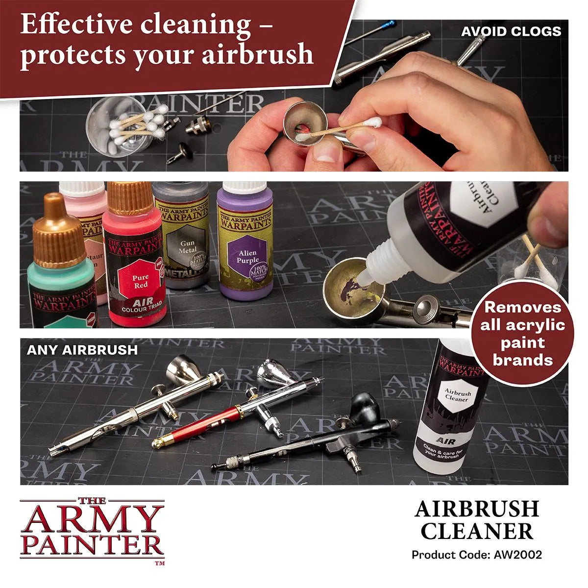 Airbrush Cleaner, 100 ml-The Army Painter-Radaddel