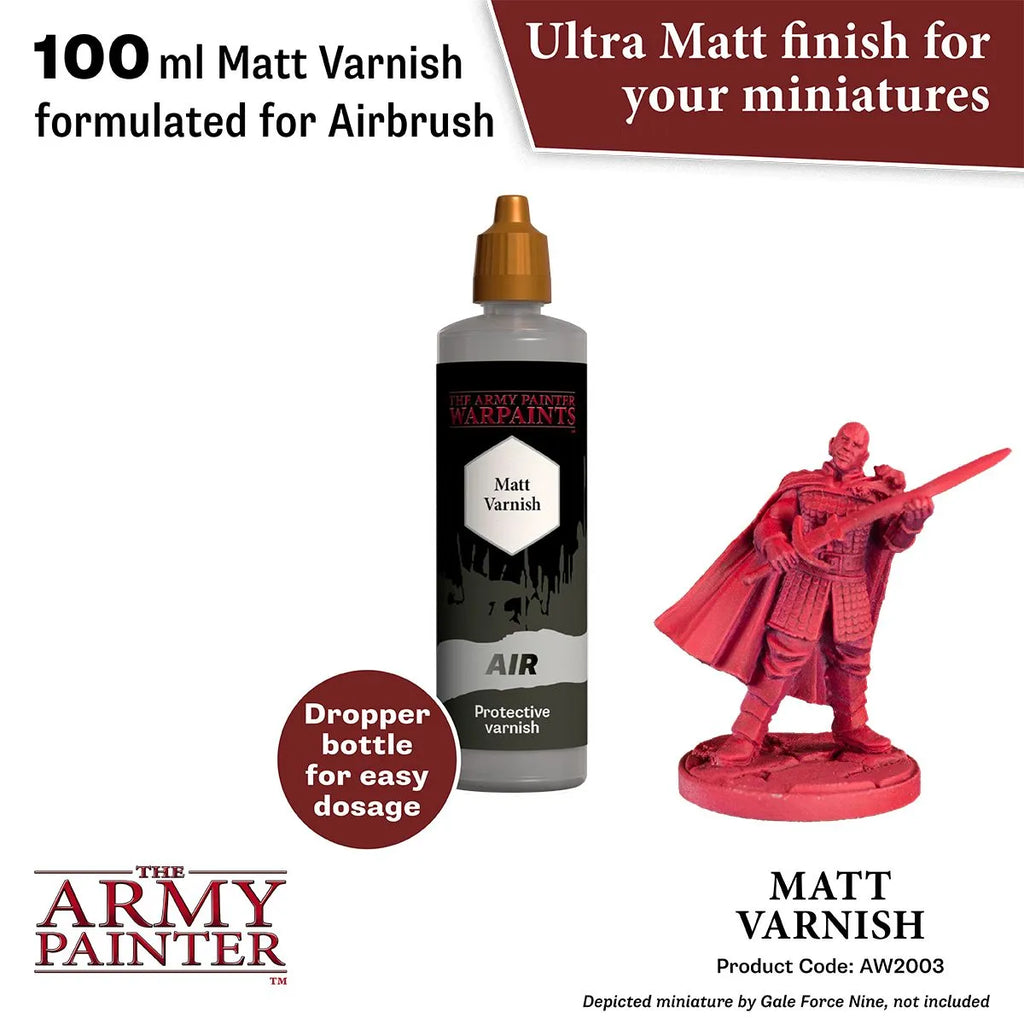 Air Anti-shine Matt Varnish, 100 ml-The Army Painter-Radaddel
