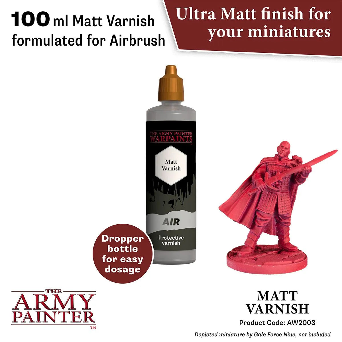 Air Anti-shine Matt Varnish, 100 ml-The Army Painter-Radaddel