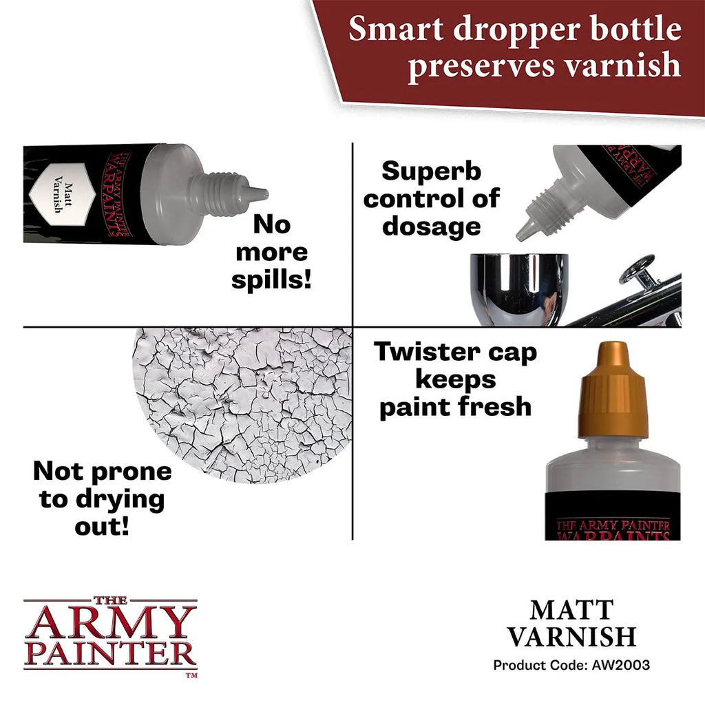 Air Anti-shine Matt Varnish, 100 ml-The Army Painter-Radaddel
