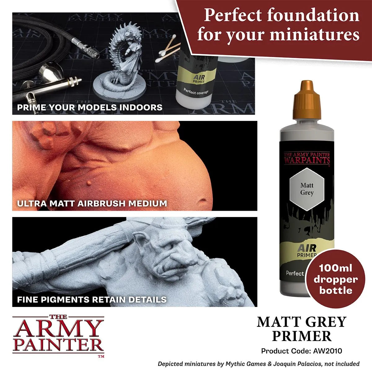 Air Grey Primer, 100 ml-The Army Painter-Radaddel