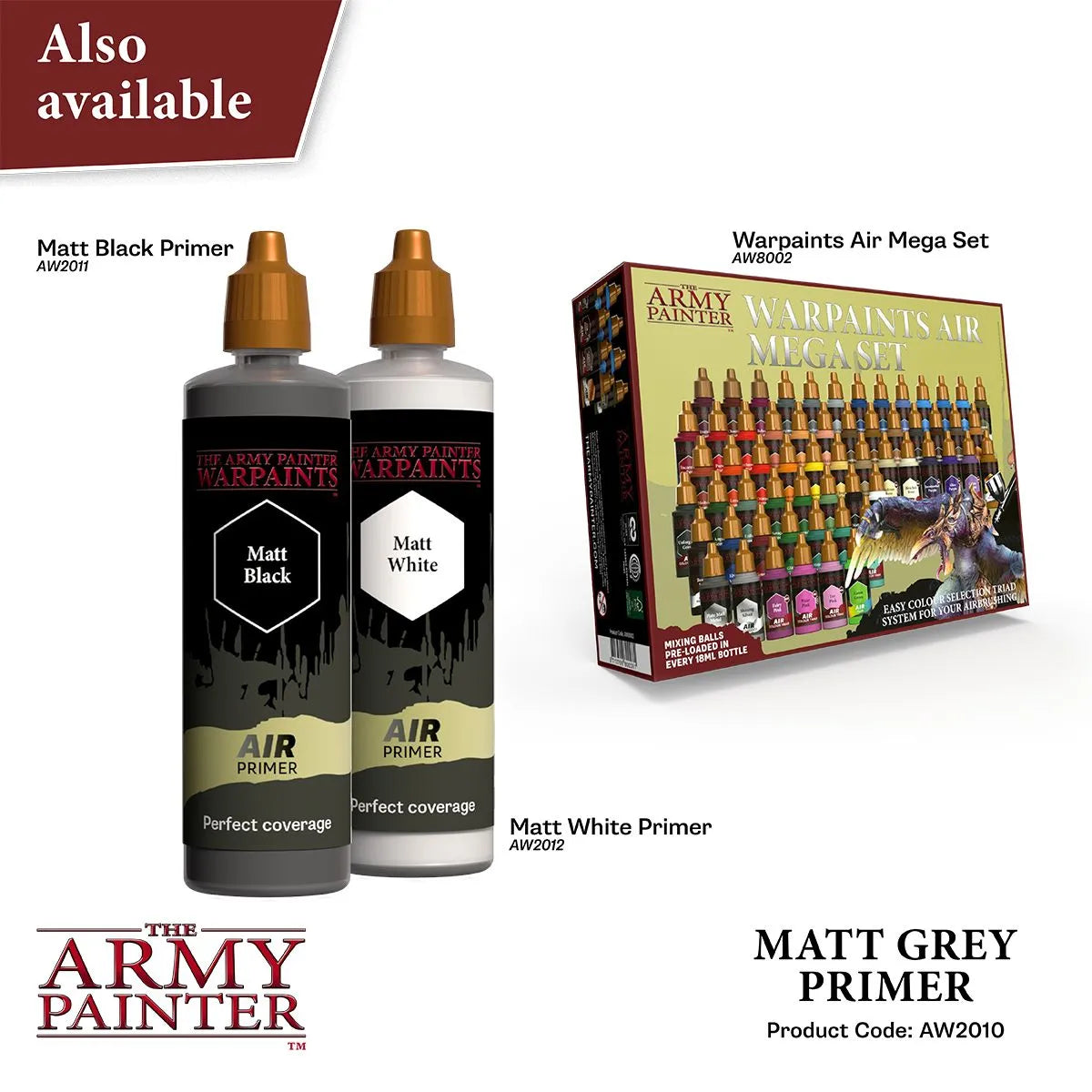 Air Grey Primer, 100 ml-The Army Painter-Radaddel