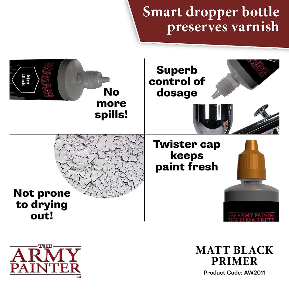 Air Primer Black, 100 ml-The Army Painter-Radaddel