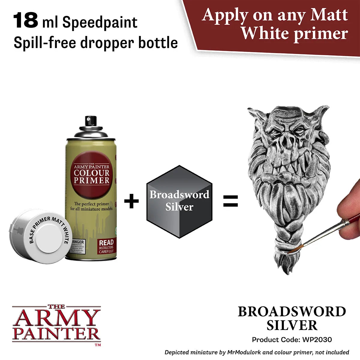 Broadsword Silver Speedpaint (81)-The Army Painter-Radaddel