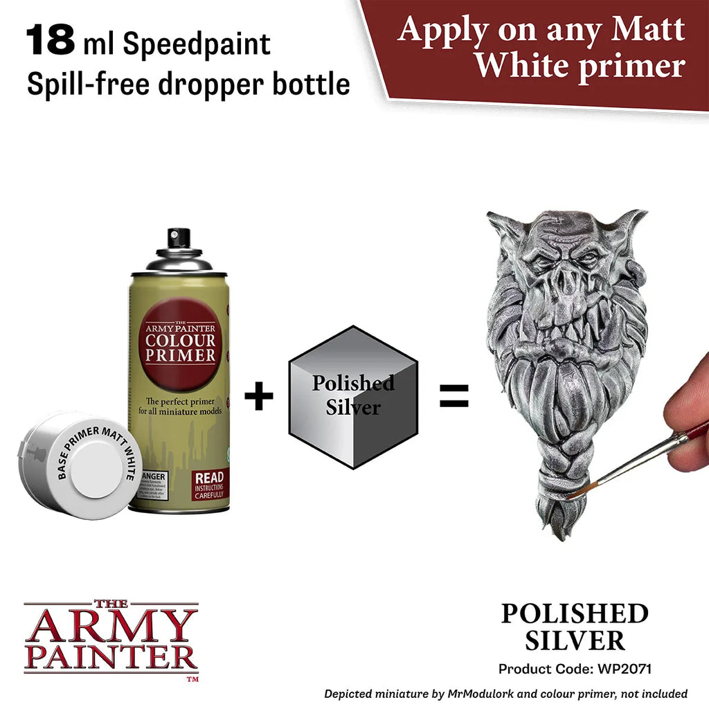 Polished Silver Speedpaint (80)-The Army Painter-Radaddel