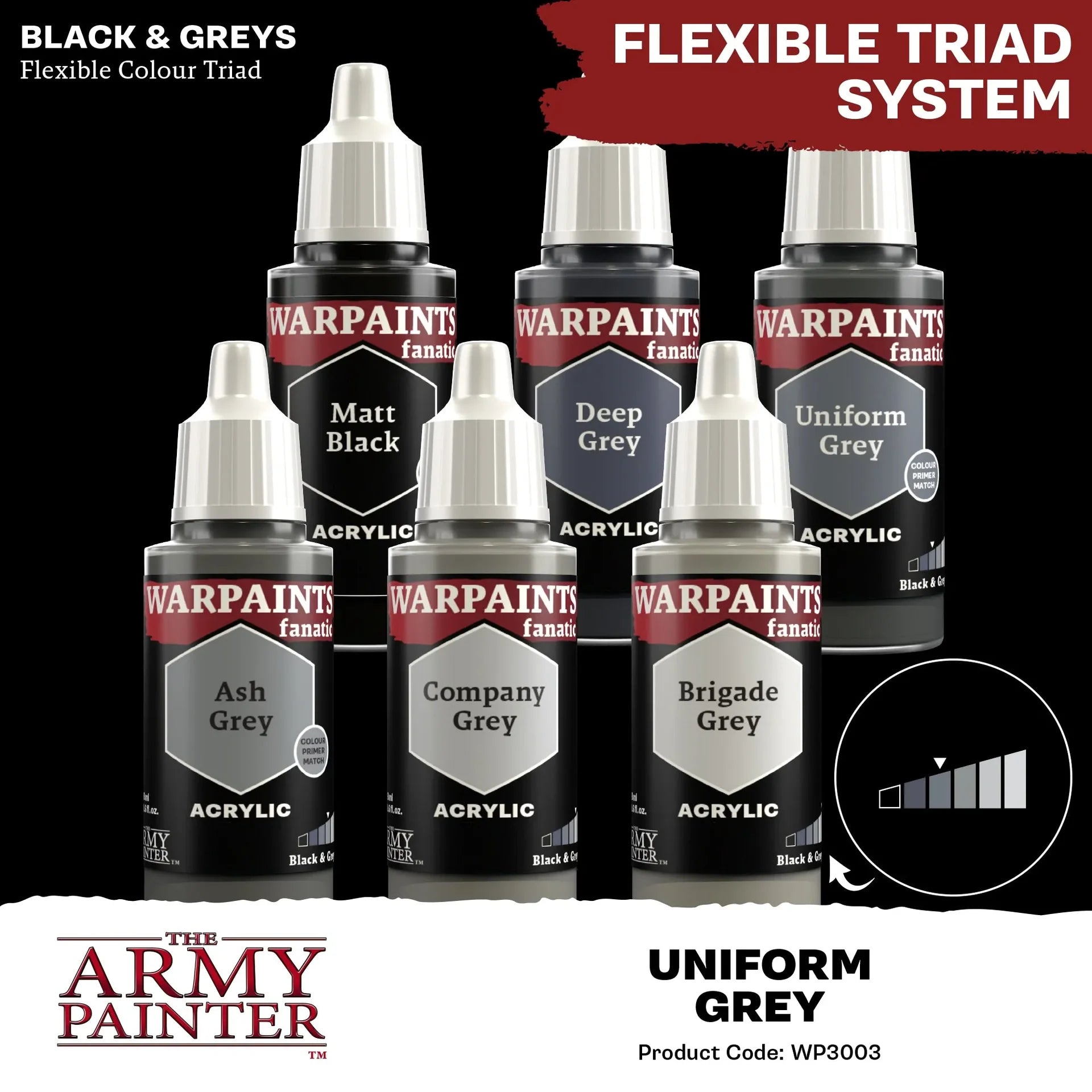Uniform Grey Fanatic WP-The Army Painter-Radaddel