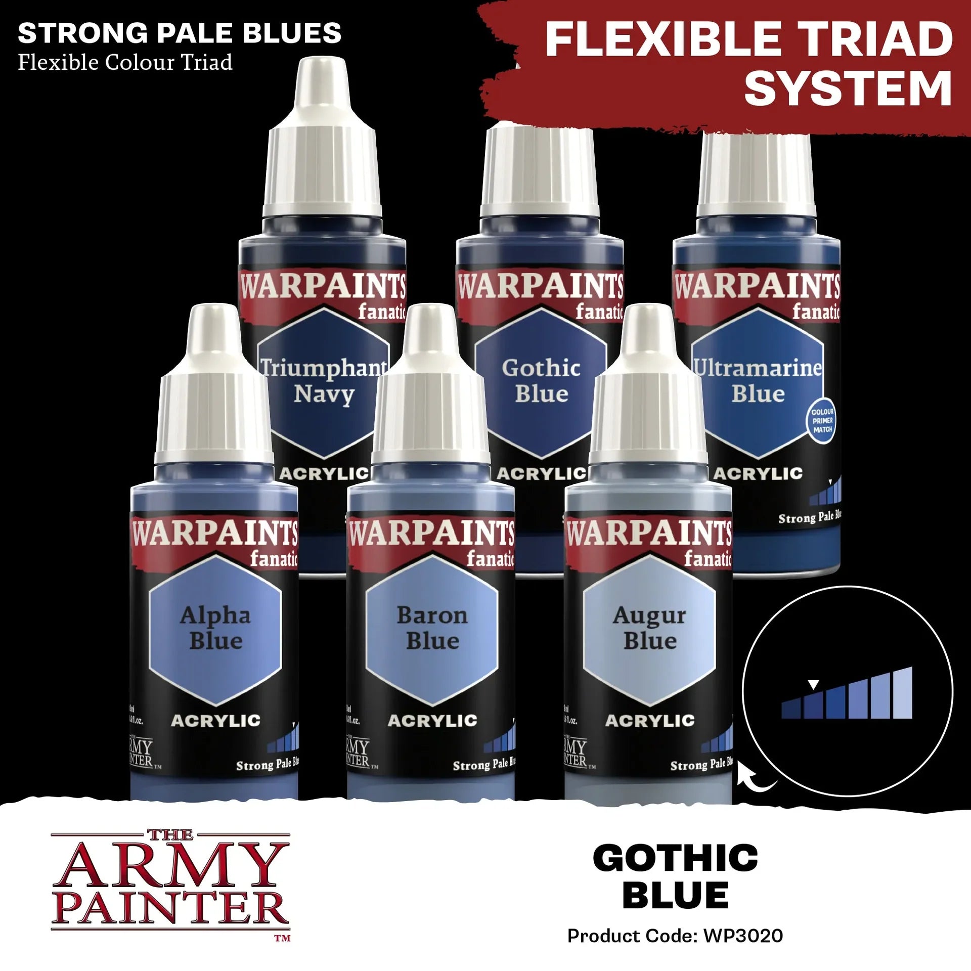 Gothic Blue Fanatic WP-The Army Painter-Radaddel