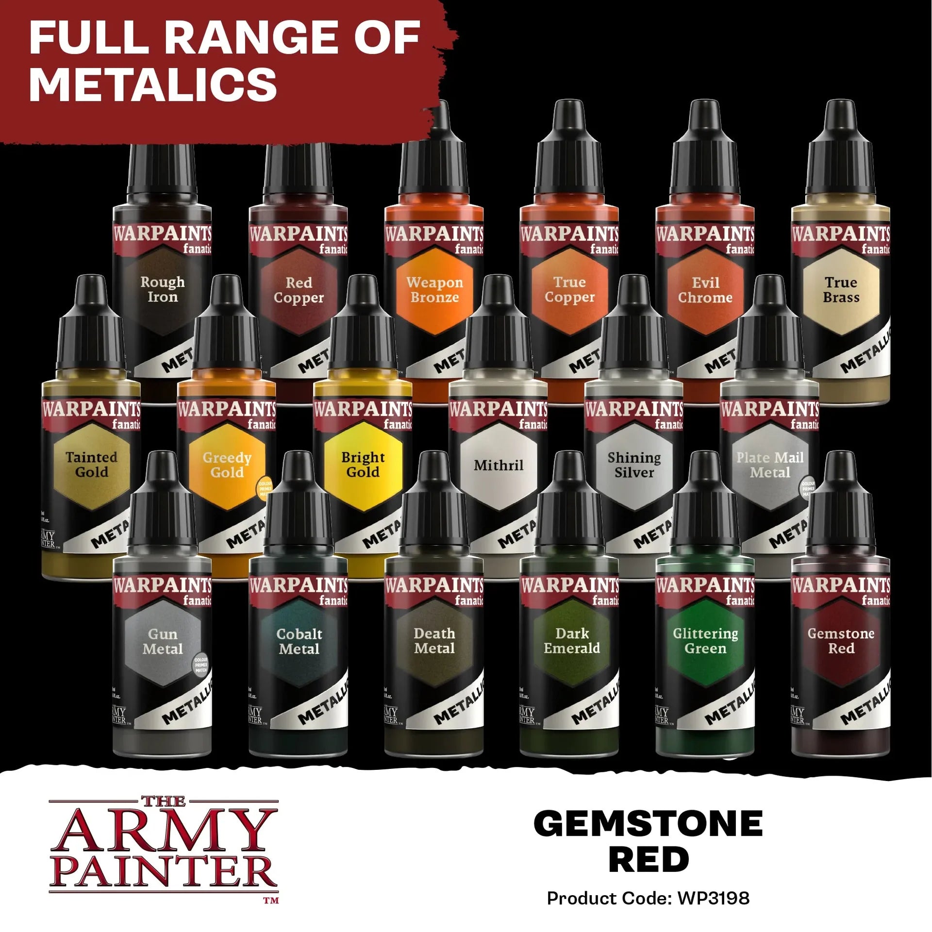 Gemstone Red Fanatic Metallic-The Army Painter-Radaddel