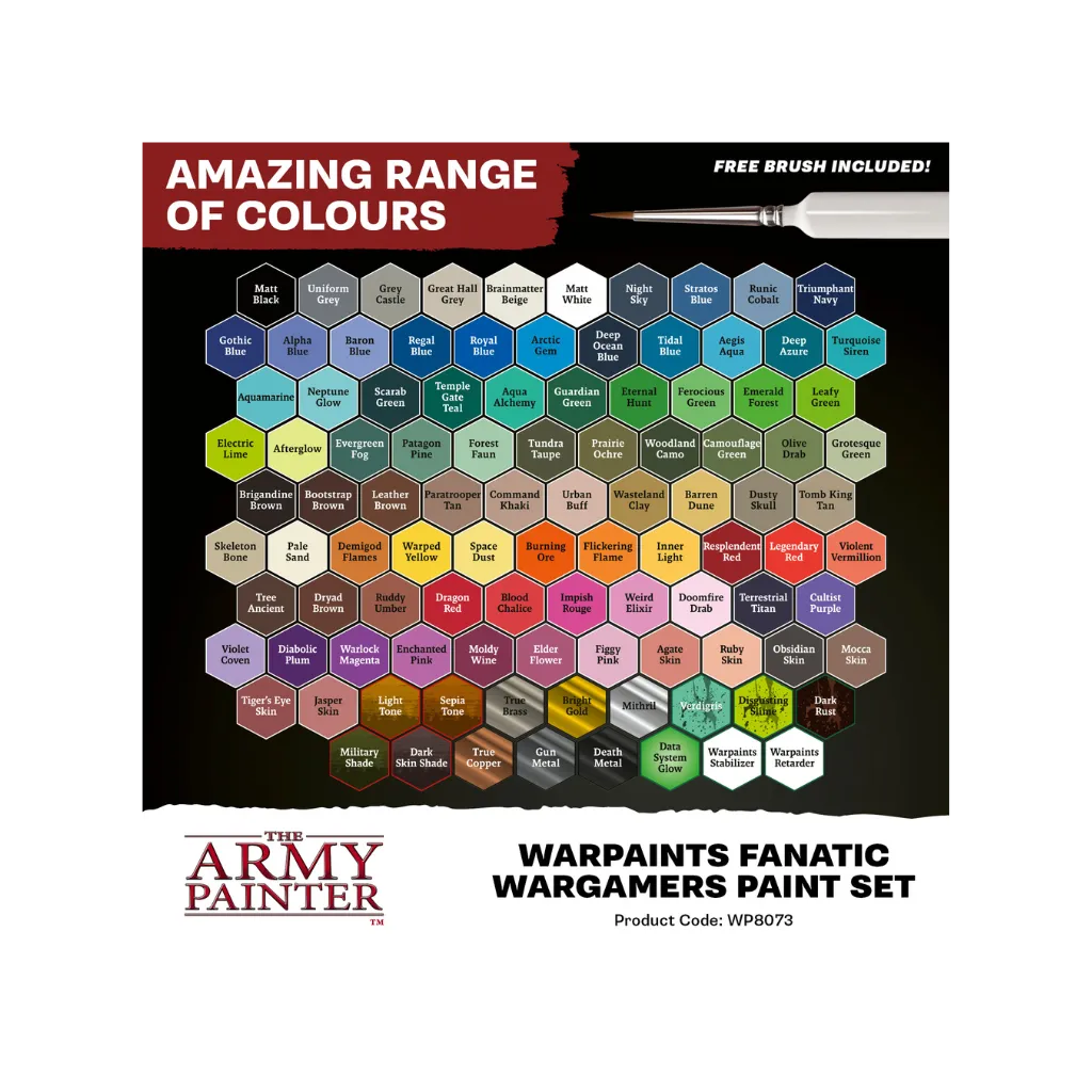 Warpaints Fanatic Wargamers Paint Set-The Army Painter-Radaddel