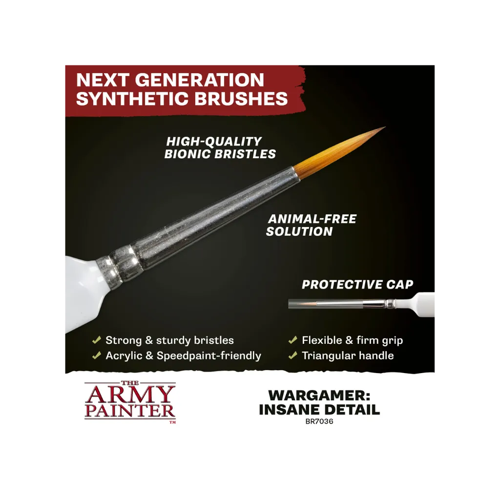 Wargamer Insane Detail Brush (2025)-The Army Painter-Radaddel