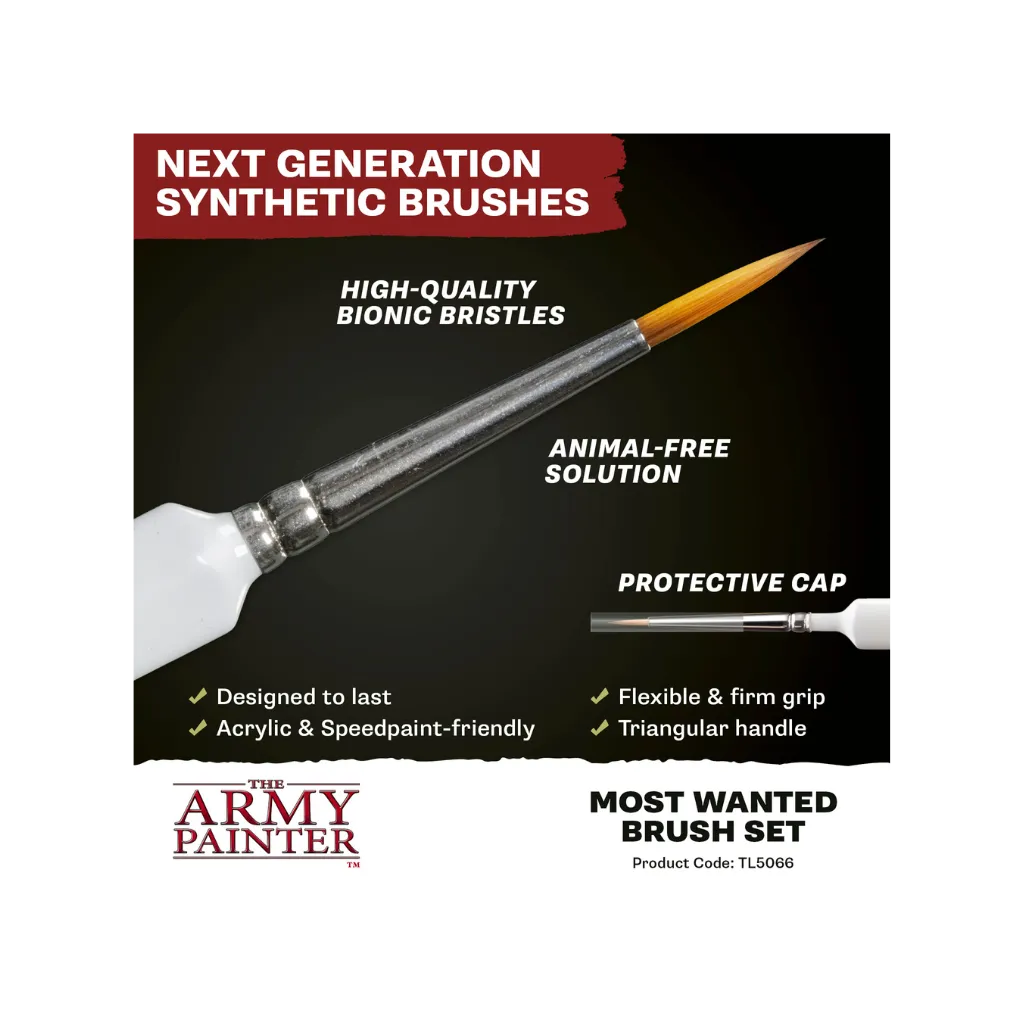 Wargamer Most Wanted Brush Set (2025)-The Army Painter-Radaddel
