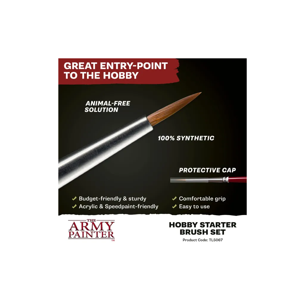 Wargamer Hobby Starter Brush Set (2025)-The Army Painter-Radaddel