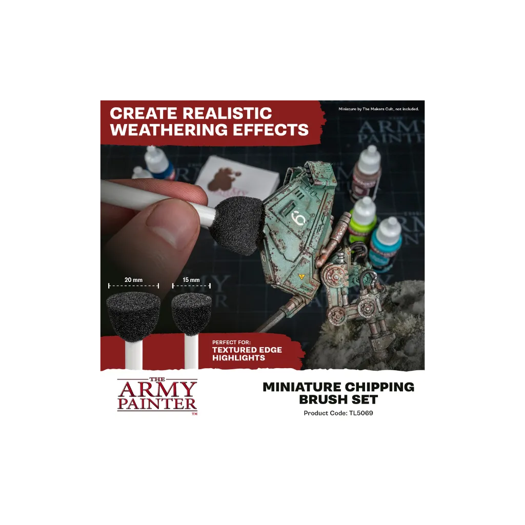 Wargamer Miniature Chipping Brush Set (2025)-The Army Painter-Radaddel