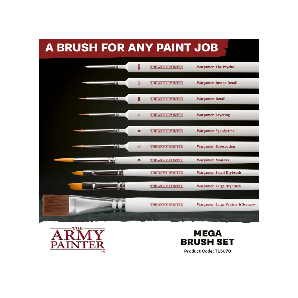 Mega Brush Set (2025)-The Army Painter-Radaddel