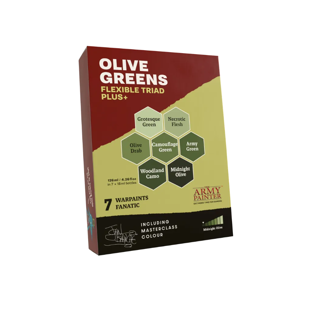 Flexible Triad PLUS+: Olive Greens-The Army Painter-Radaddel