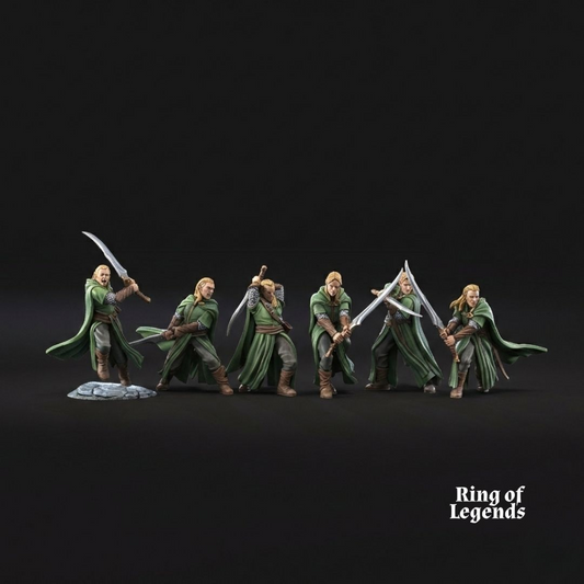 6x Forest Guardian Swordmen - Galanthir Elves