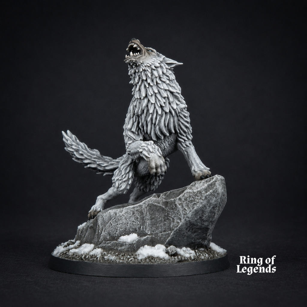 Irreverente lobo huargo Solitario