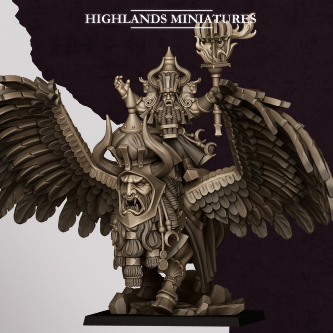 Gran Hechicero de Marduk sobre Lammasu