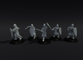 Norman armoured warriors with Swords 1 (presupported)
