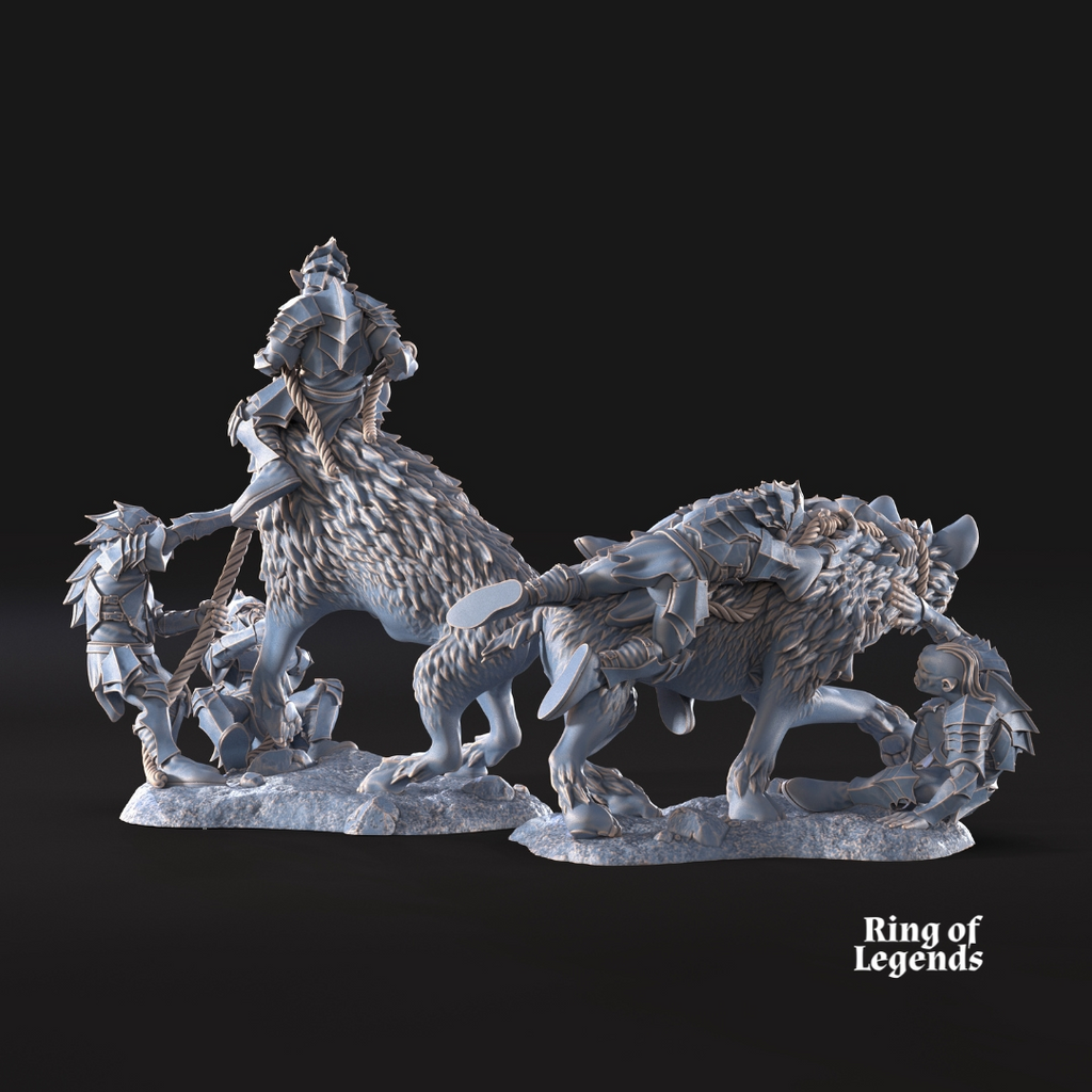 2x Wolf riders tamers - Goblins of Cave