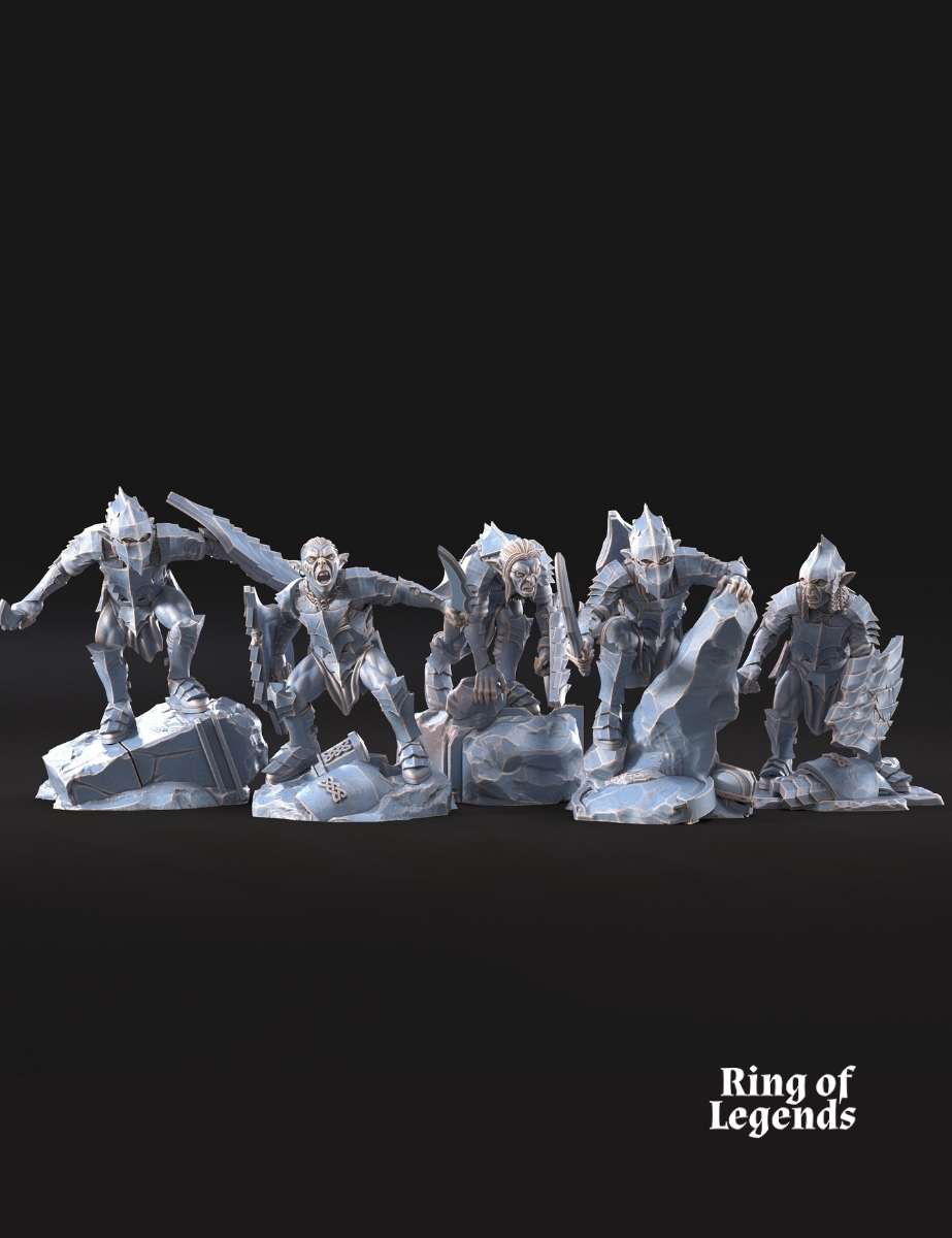 Goblins of the Cave 10x Warriors with Sword and Shield