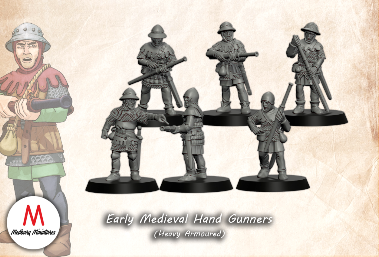 Early Medieval Hand Gunners (Heavy Armoured)