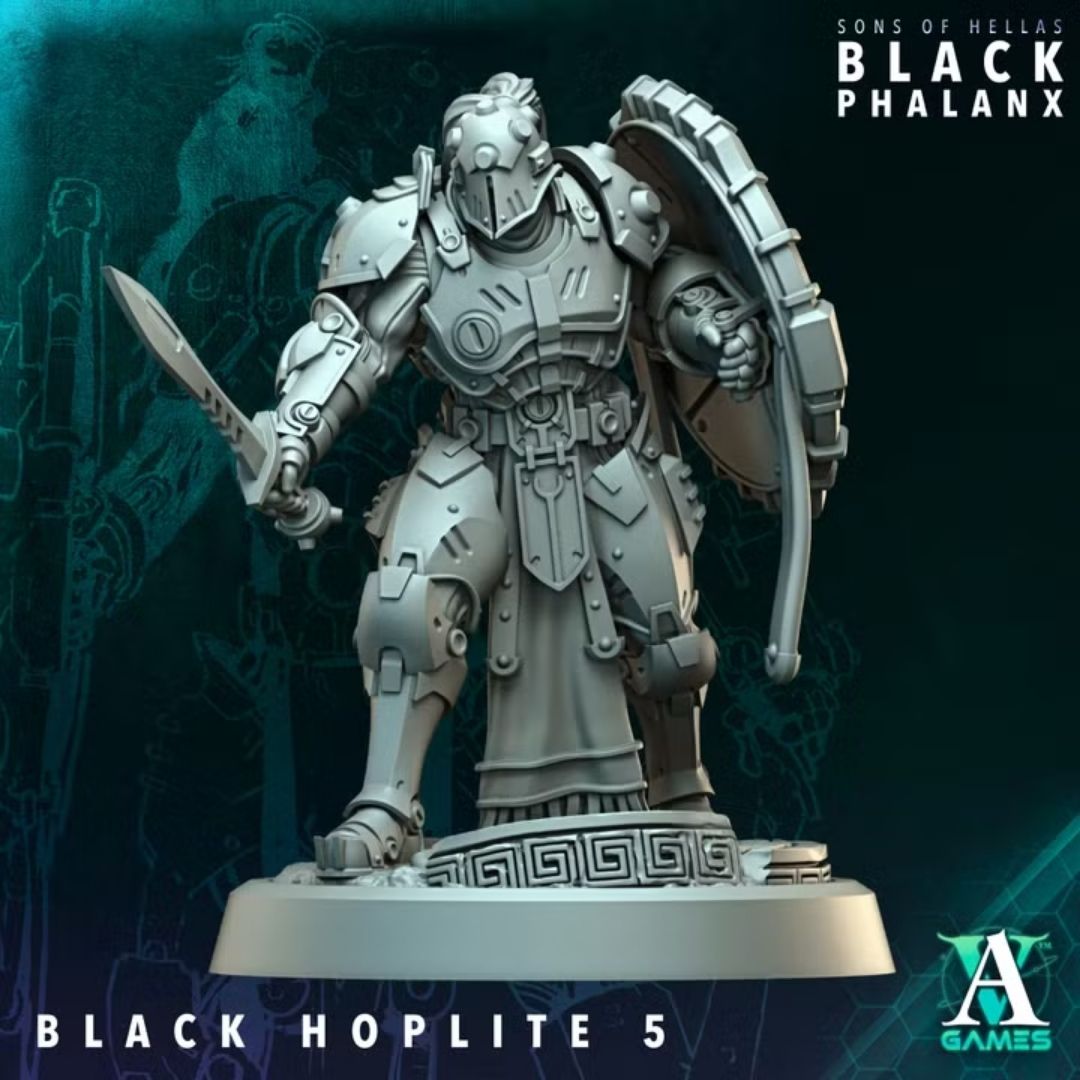 Sons of Hellas - Black Hoplite with Shield 5