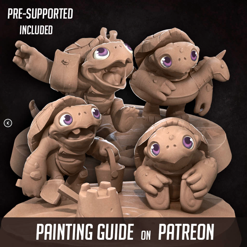 Tortle Babies (4 Modelle)