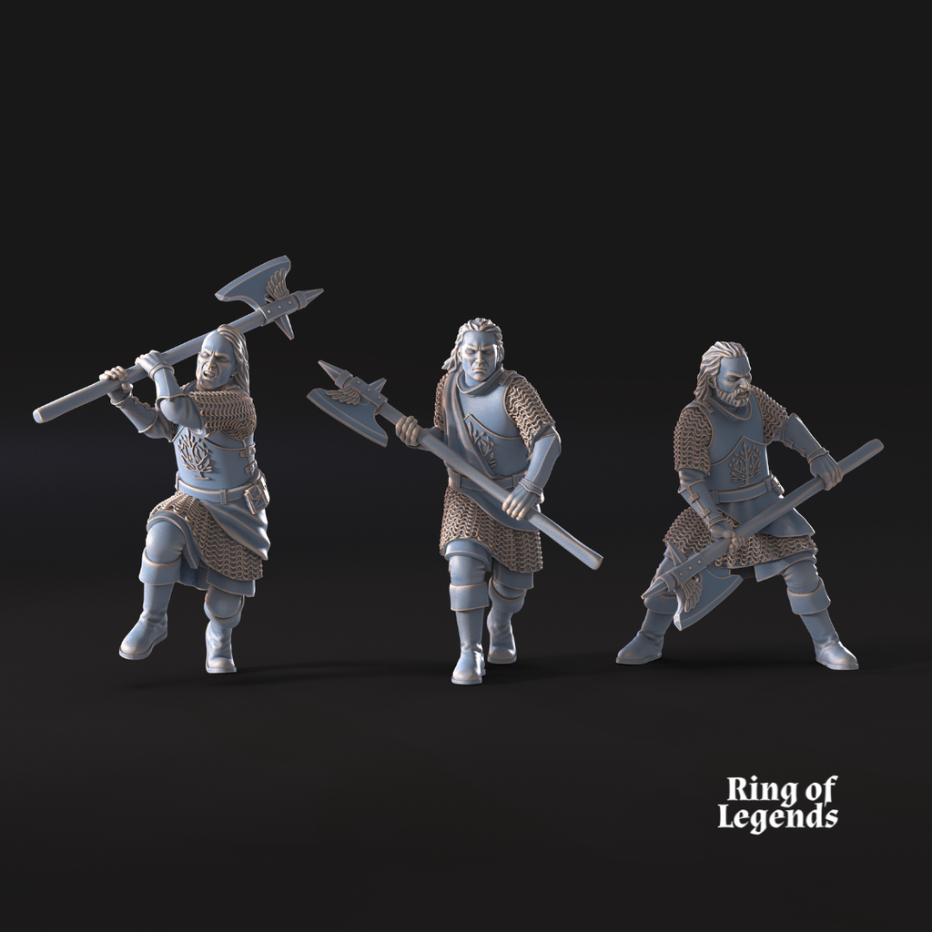 6x Mountaineers with axe - White Swan