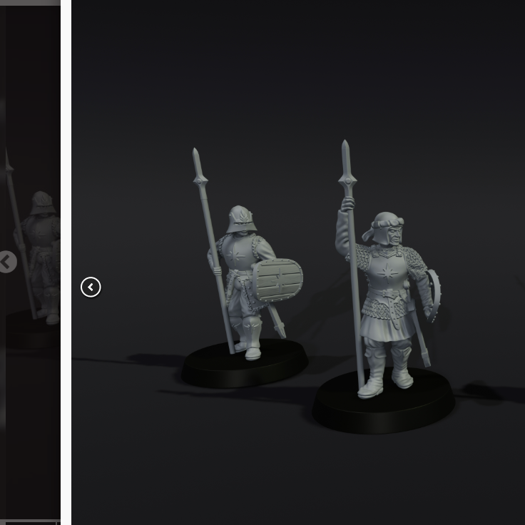 High Men Armoured Warriors 2 x4 (at rest, presupported)