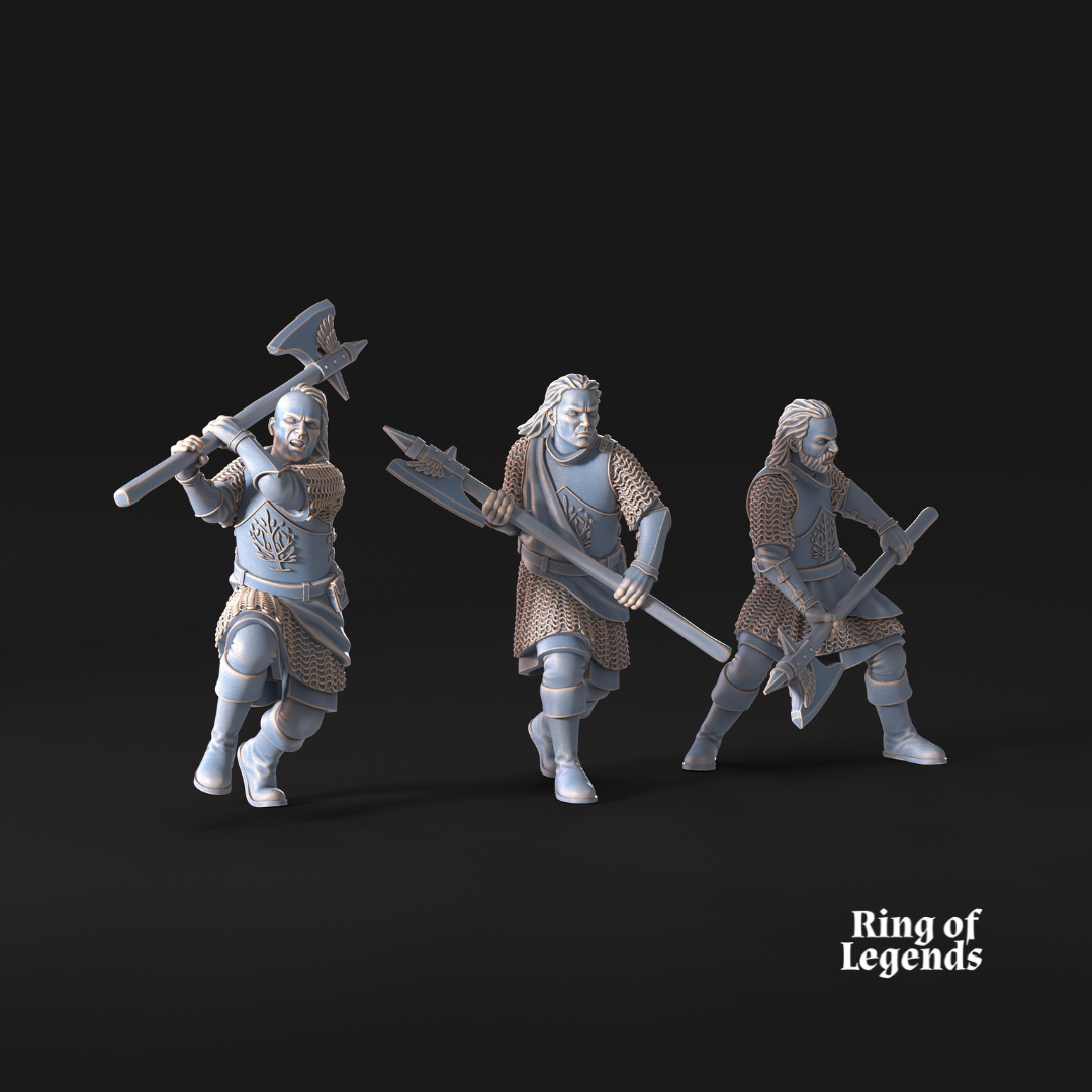 6x Mountaineers with axe - White Swan