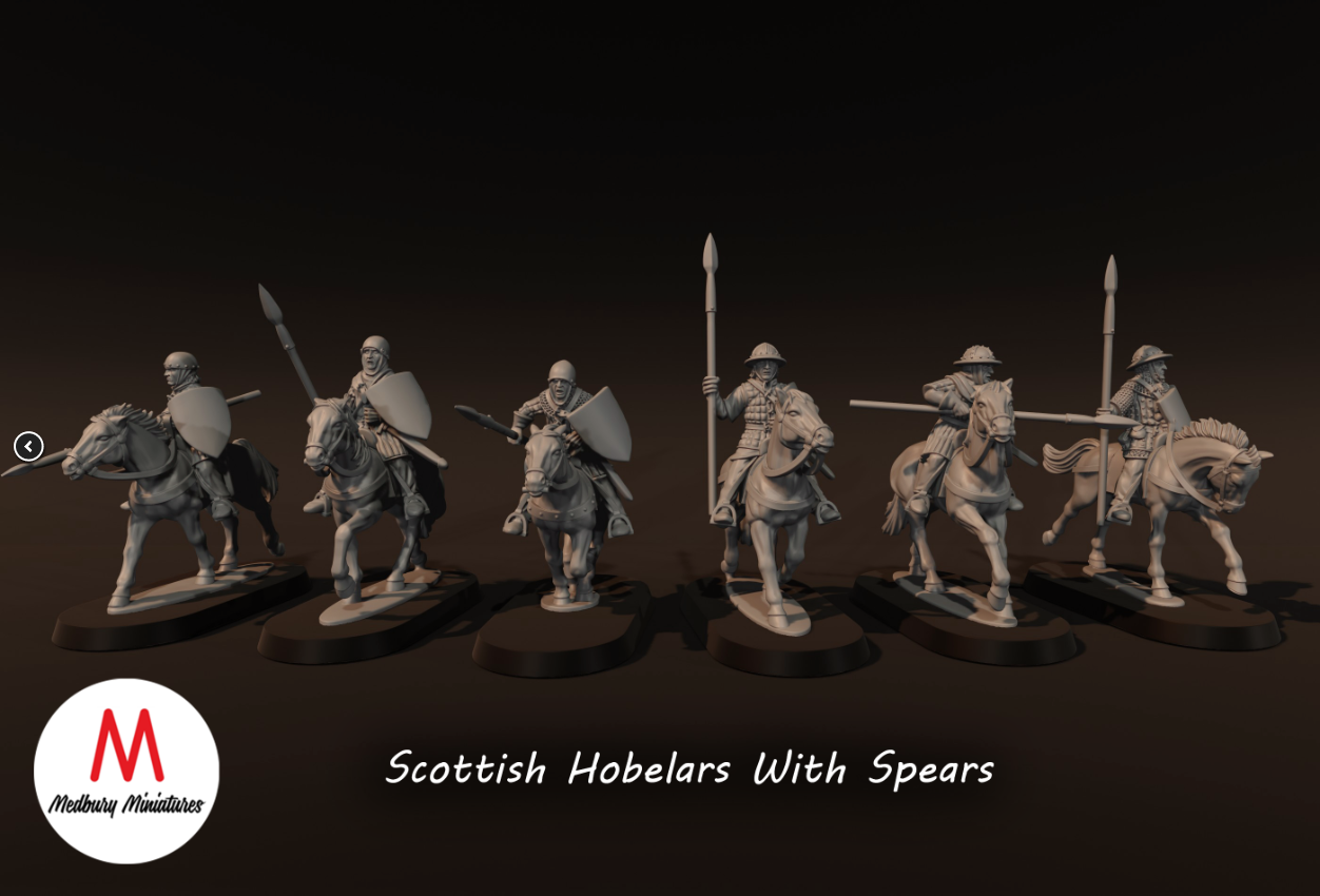 Scottish Hobelars With Spears
