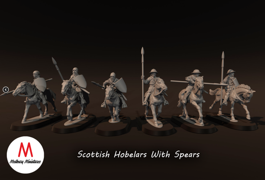 Scottish Hobelars With Spears