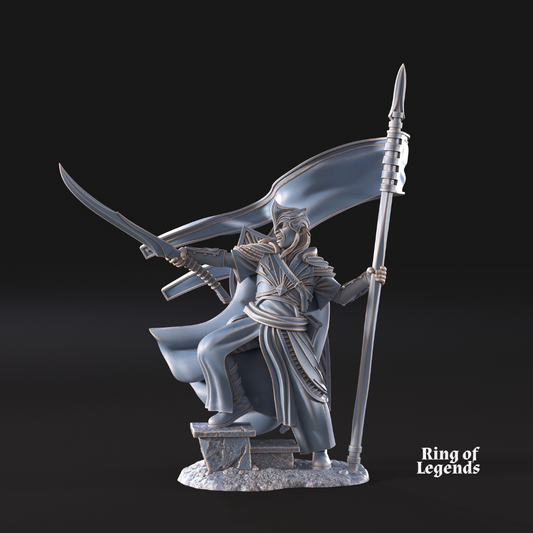 Banner of Galanthir on foot - Galanthir Elves