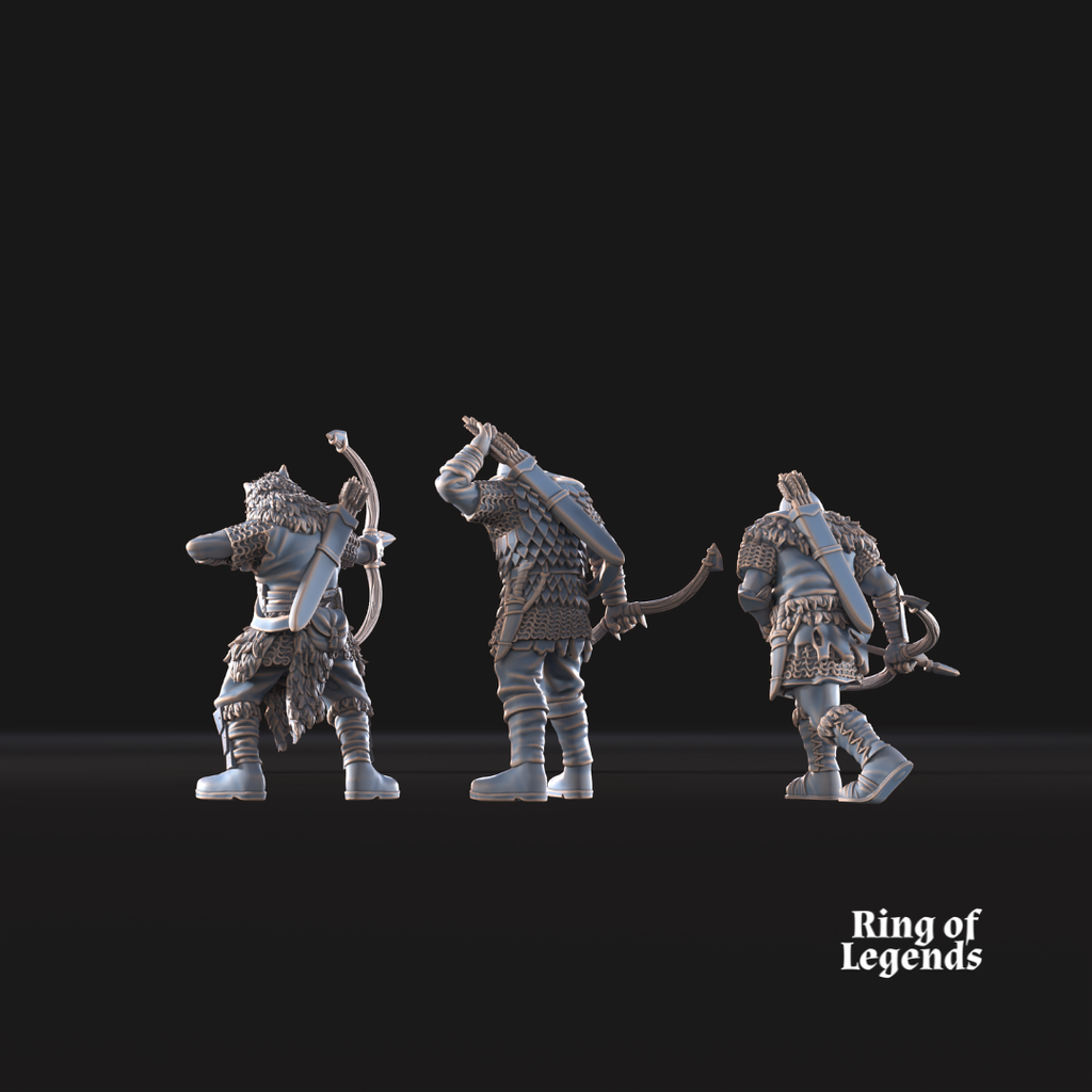 Orcos Morlok con arco - Ciudad Oscura de Morlok