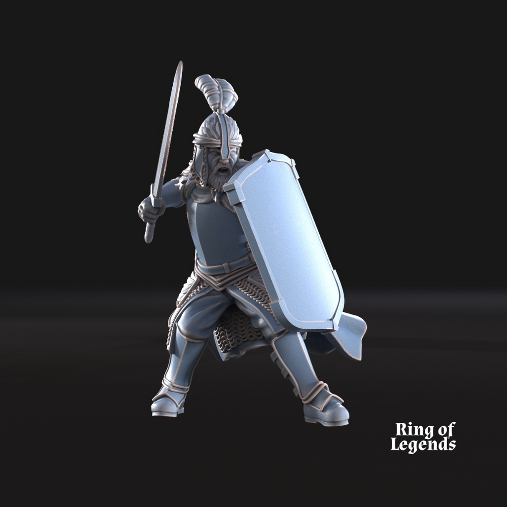North Humans Command Group (Captain and Standard Bearer)