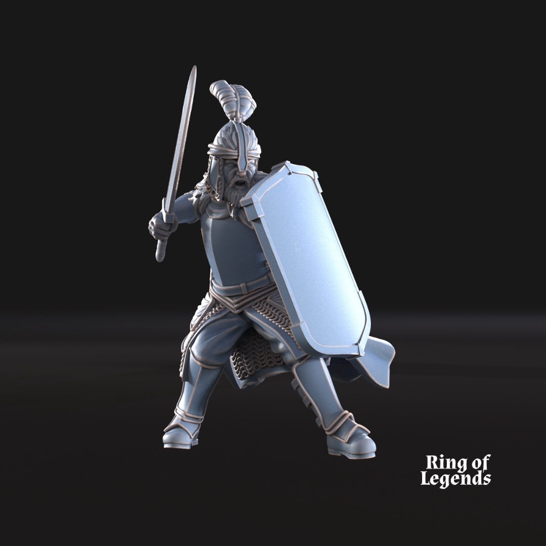 North Humans Command Group (Captain and Standard Bearer)